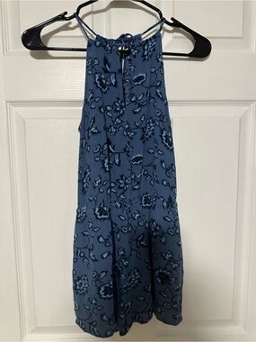 Aeropostale Blue Floral Romper